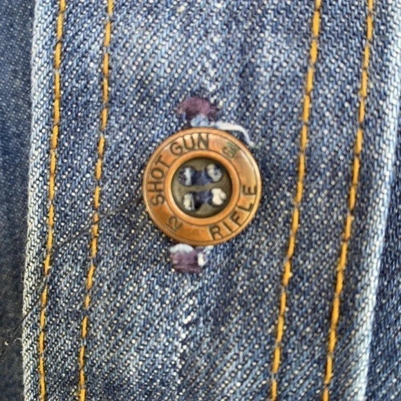 Vintage Denim Jacket With Patches - Picture 12 of 16